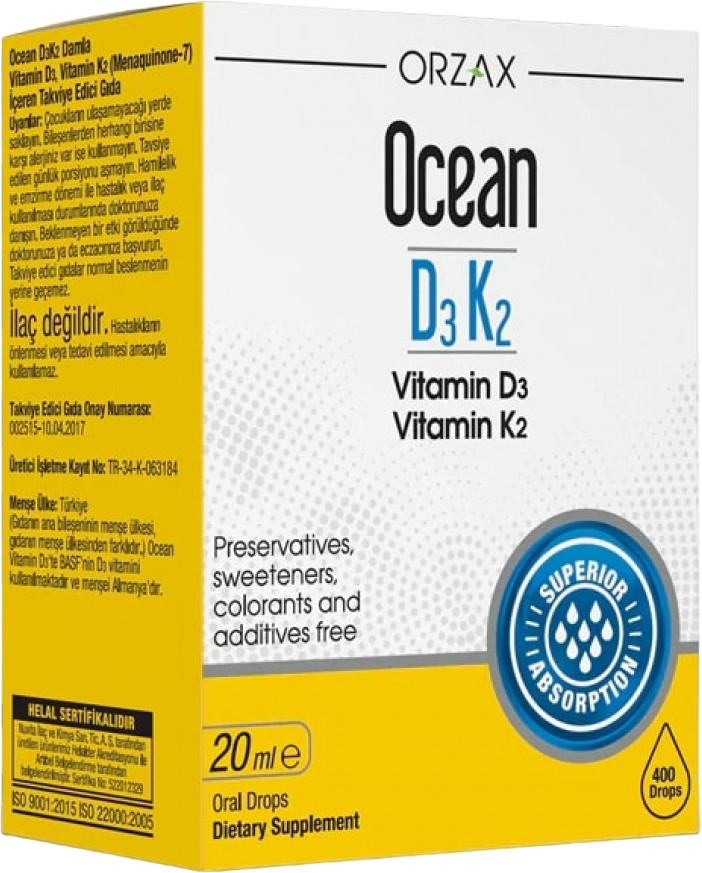 Витамины в каплях «Ocean Vitamin D3K2» | Orzax