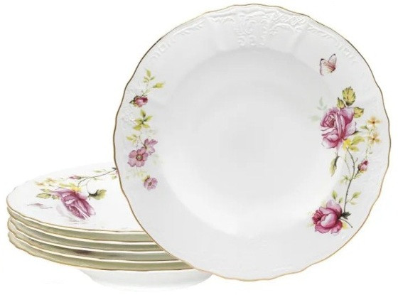 Набор глубоких тарелок «Maria Rose» | Maria Rose | Lenardi