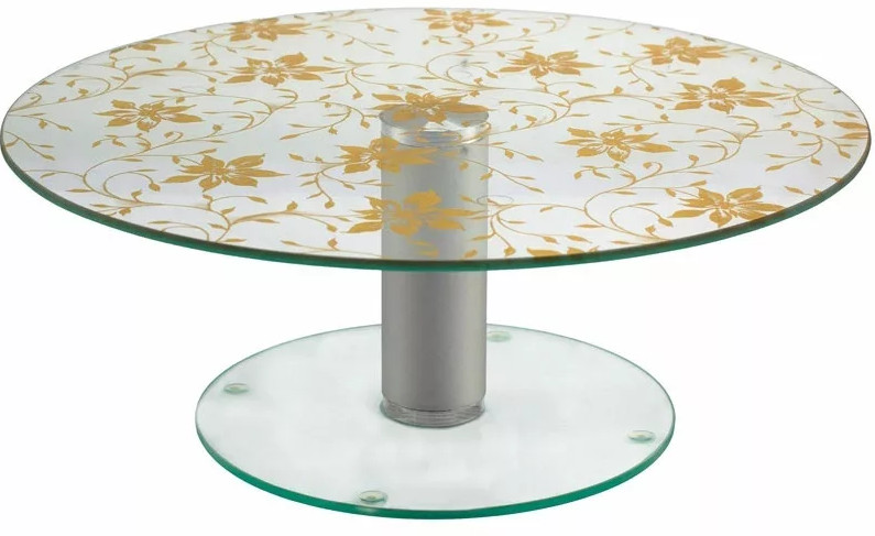 Тортовница вращающаяся «Золотой цветок» | Золотой цветок | Lenardi