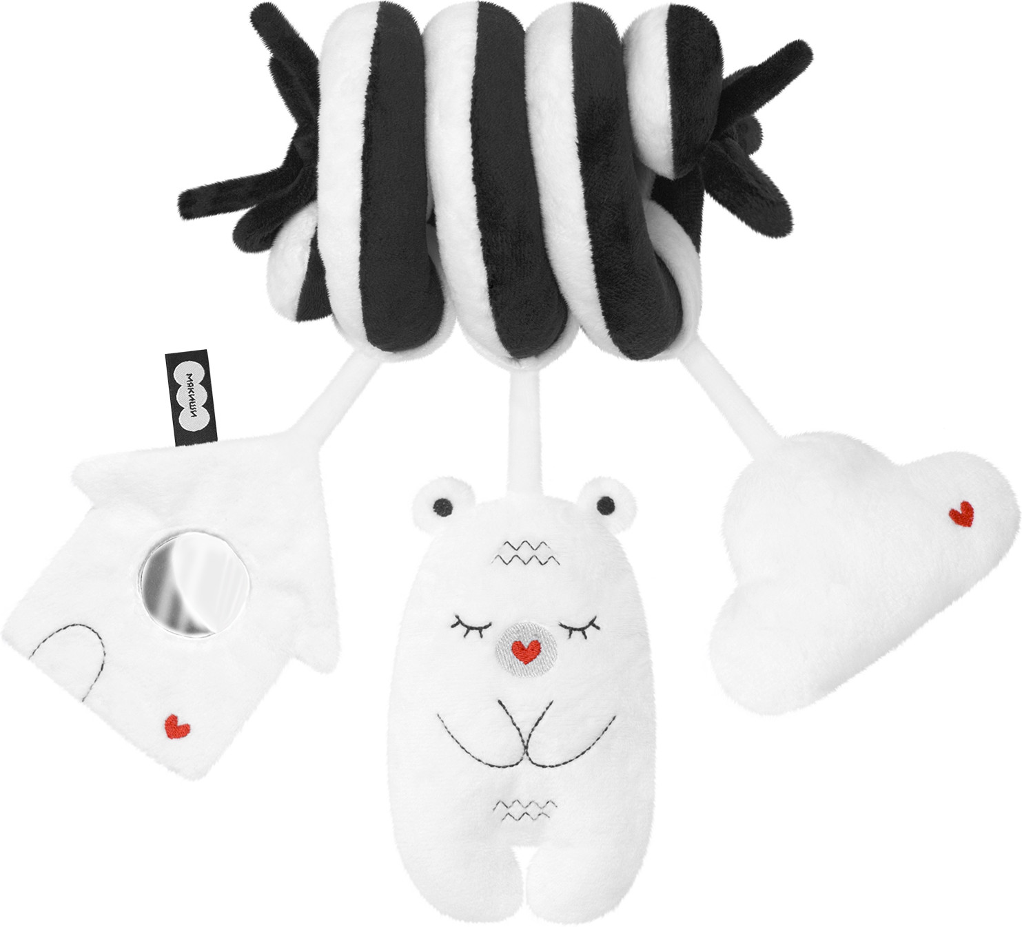 Игрушка-подвеска «Хрустящий Зебра» | Мякиши