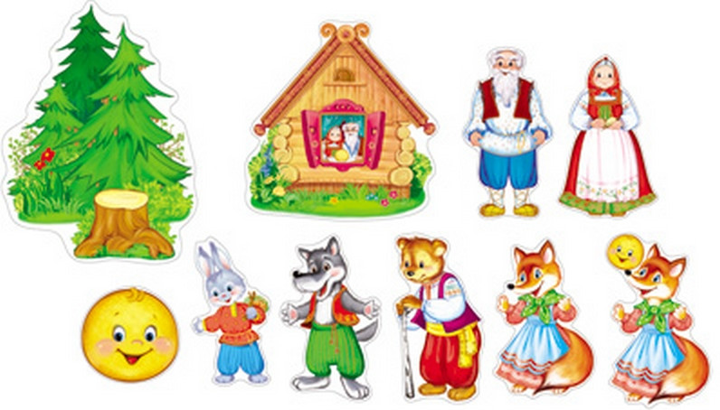 Комплект мини-плакатов на скотче «Колобок» | Комплекты на скотче