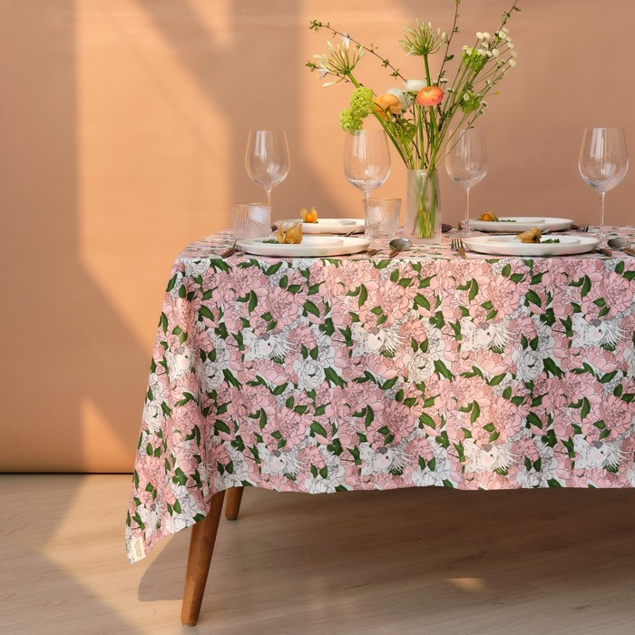 Скатерть «Попугай» | Попугай в цветах | Этель