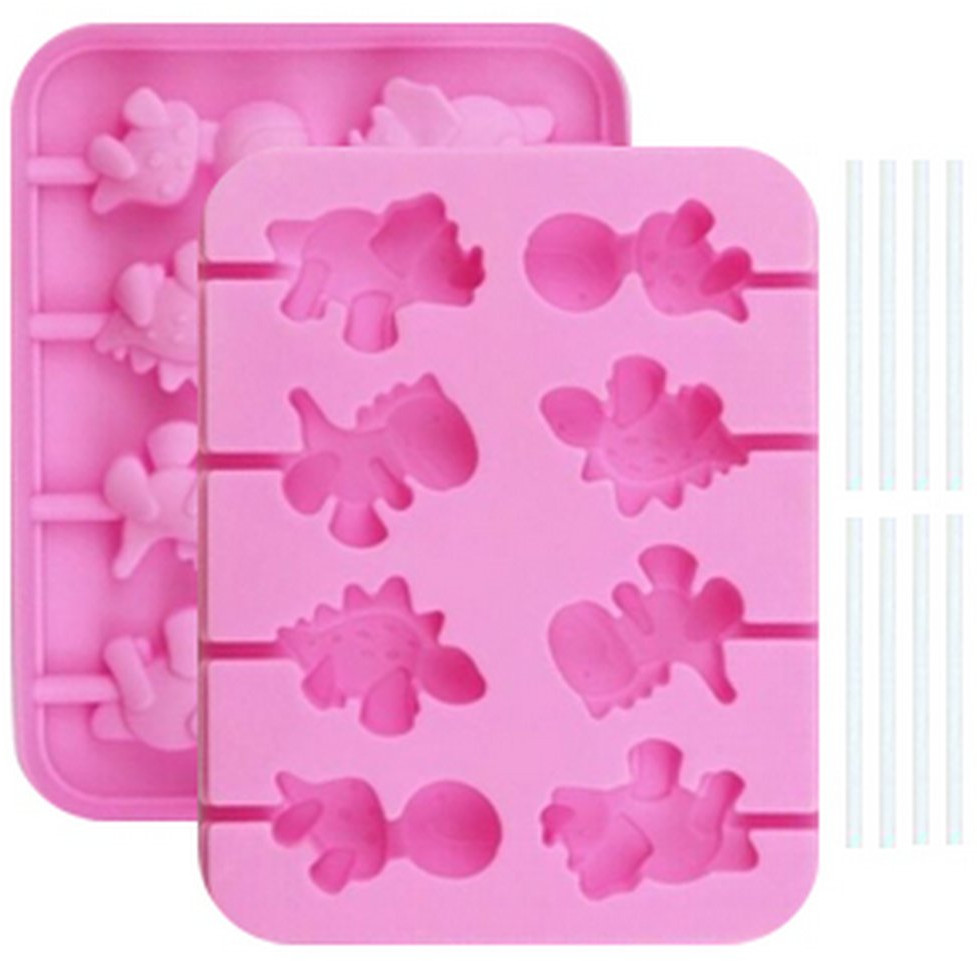 Форма силиконовая для конфет с палочками «Дино» | Мультидом Трейдинг