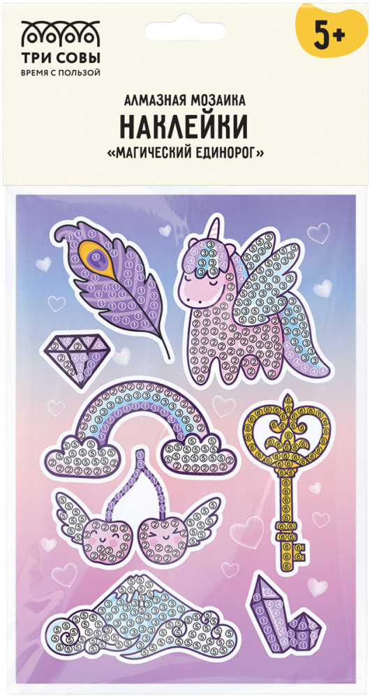 Мозаика алмазная «Магический единорог» | Три совы