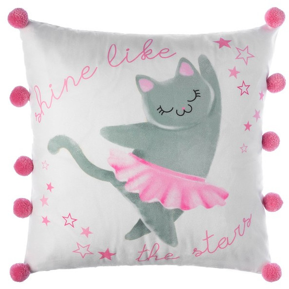Наволочка декоративная «Кошечка» | Наволочки с бамбошками | Этель
