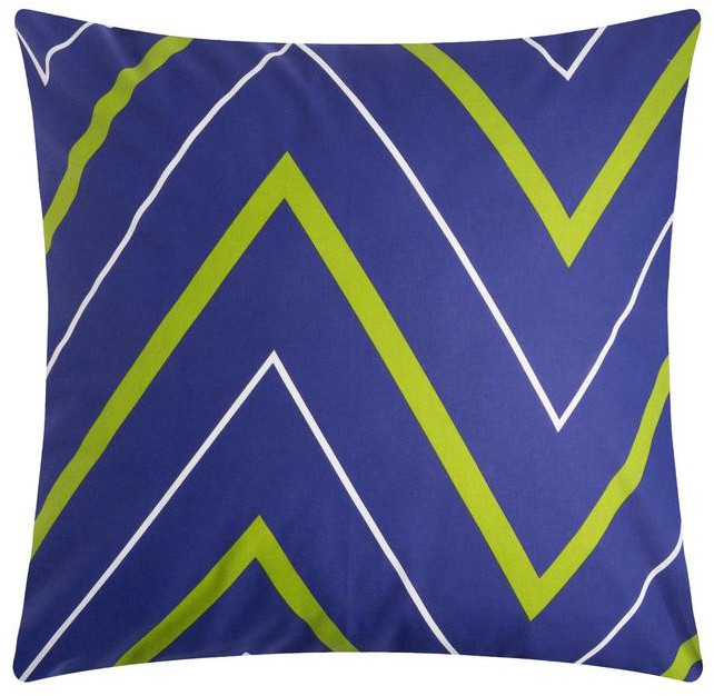 Наволочка «Зелёно-синие зигзаги» | Геометрия | Этель