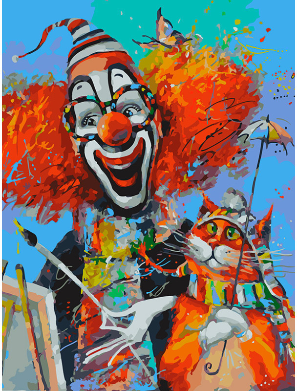 Картина по номерам «Осенний пленэр» | Животные, юмор | Белоснежка