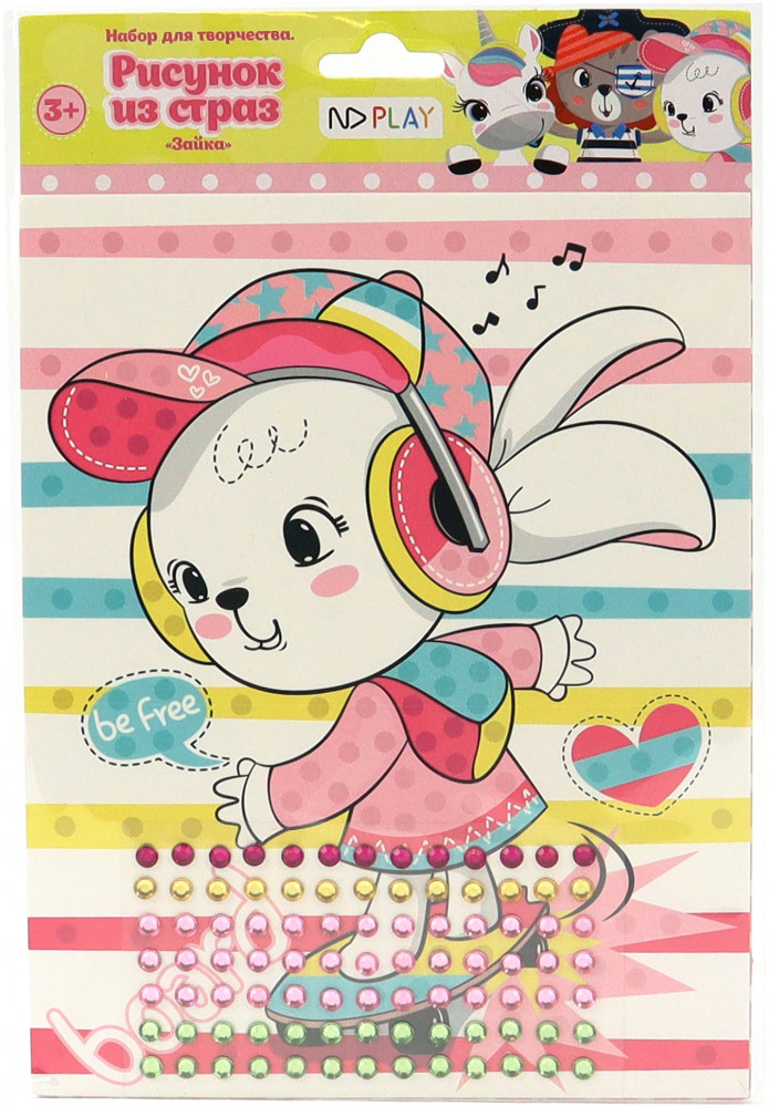 Рисунок из страз «Зайка» | ND Play