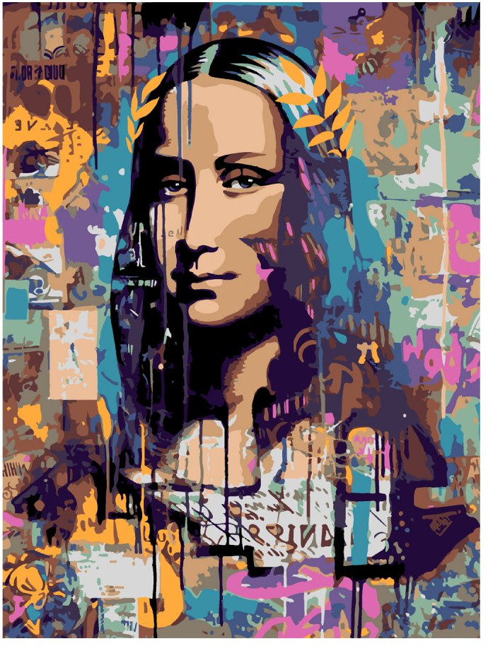 Картина по номерам «Глазами улиц» | Lori