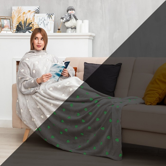 Плед с рукавами «Love» | Luminous | Этель