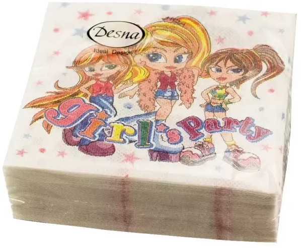 Салфетки бумажные «Girls Party» | Desna