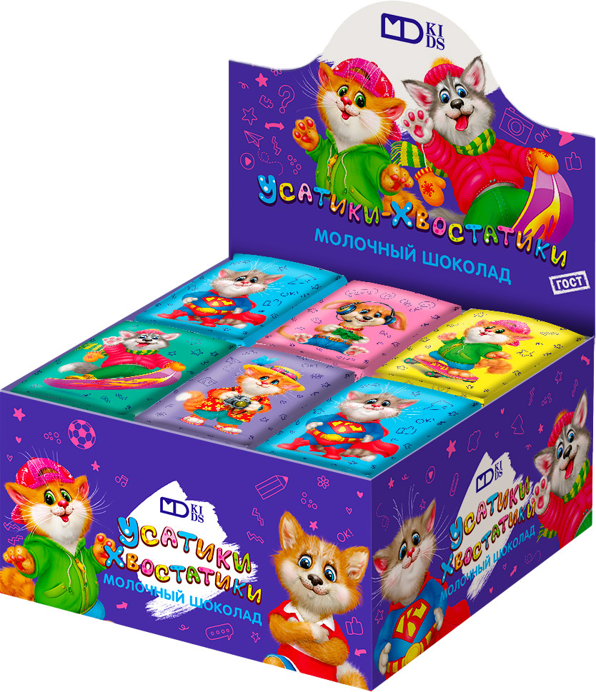 Набор шоколада молочного «Усатики-хвостатики» | Монетный двор