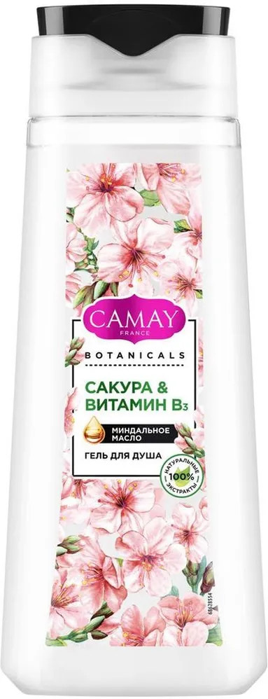 Гель для душа с миндальным маслом «Сакура & витамин B3» | Botanicals | Camay