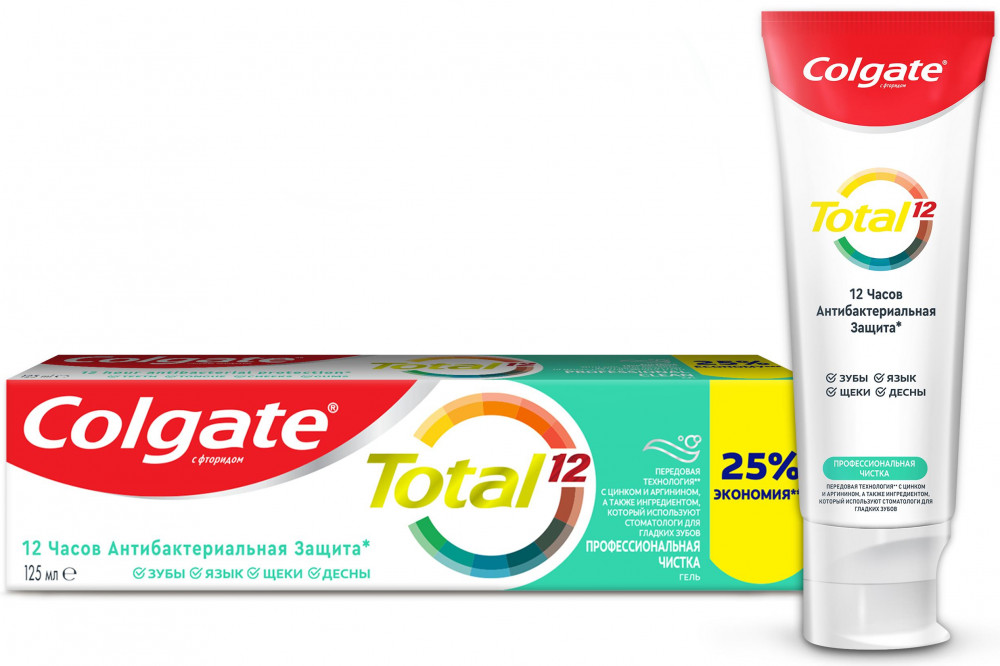 Зубная паста «Профессиональная чистка» | Total 12 | Colgate