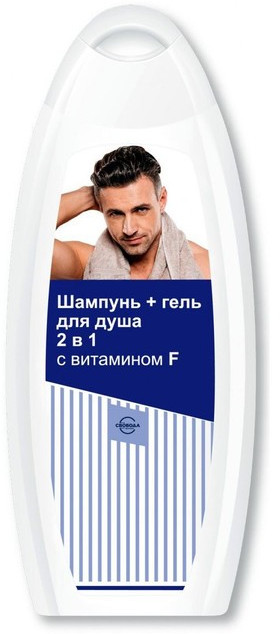 Шампунь-гель для душа с витамином F | Svoboda