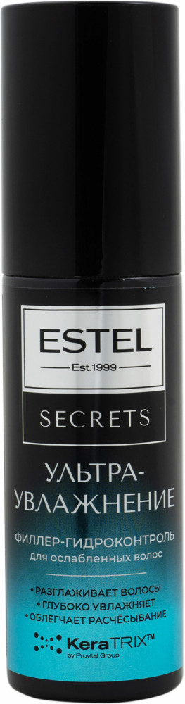 Филлер-гидроконтроль для ослабленных волос «Ультраувлажнение» | Secrets | Estel