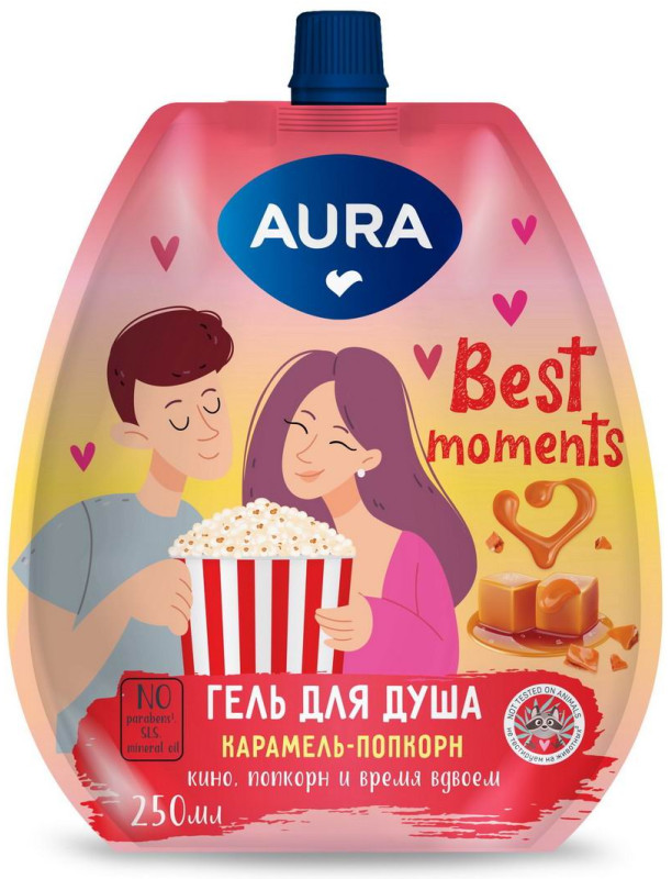Гель для душа «Карамель-попкорн» | Aura