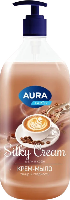 Крем-мыло «Шелк и кофе» | Family | Aura