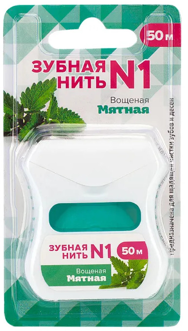 Нить зубная мятная