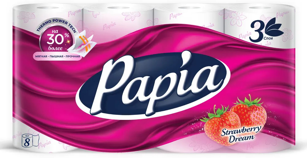 Туалетная бумага с ароматом клубники «Strawberry Dream» | Papia