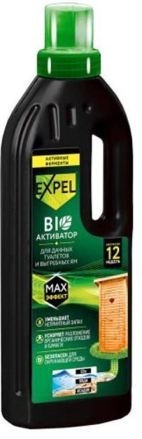 Биоактиватор жидкий для дачных туалетов и выгребных ям | EXPEL