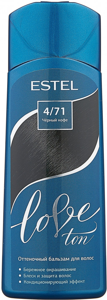 Бальзам оттеночный для волос, оттенок 4/71 чёрный кофе | Love ton | Estel