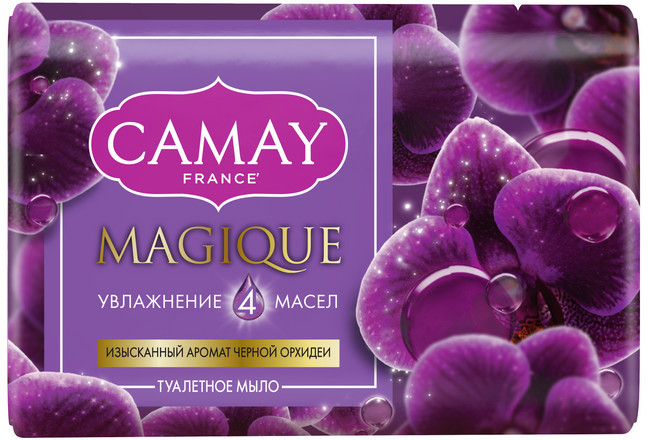 Мыло туалетное парфюмированное Magique «Магическое заклинание» | Увлажнение 4 масел | Camay