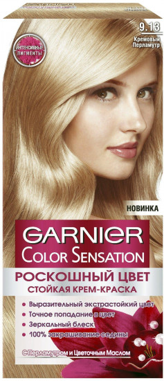 Краска для волос «Роскошь цвета», оттенок 9.13 Кремовый перламутр