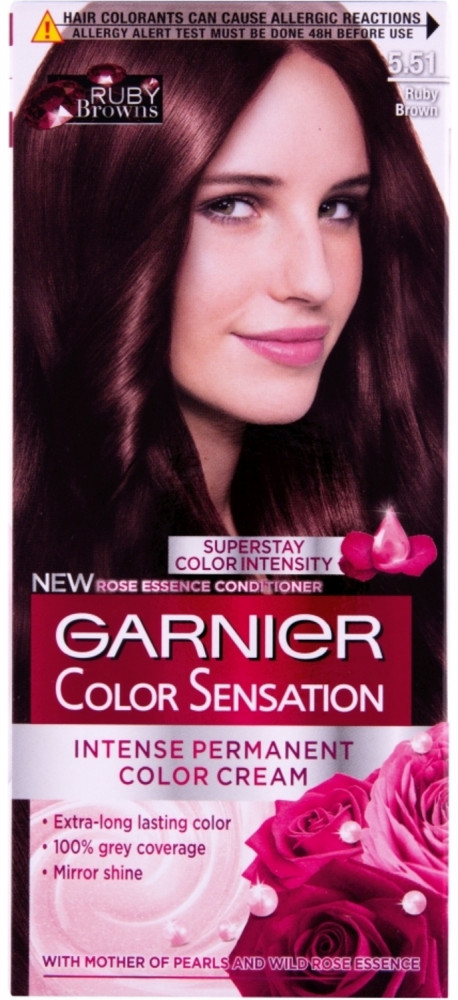 Краска для волос «Роскошь цвета», оттенок 5.51 Рубиновая марсала | Color Sensation | Garnier