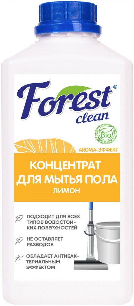Средство для мытья пола антибактериальное «Лимон» | Forest clean