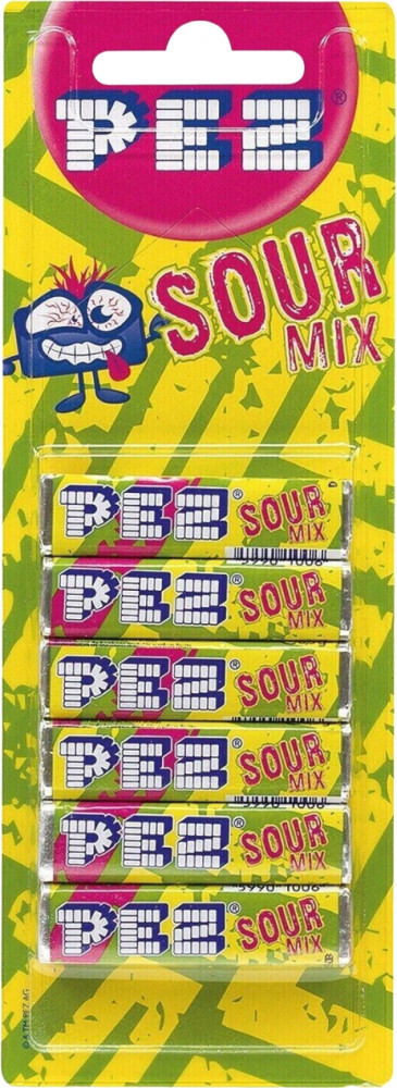 Набор конфет с кислым вкусом «Sour mix» | Pez
