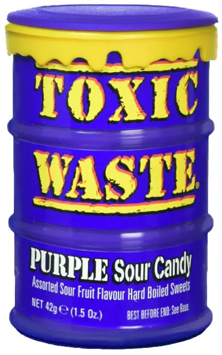 Конфеты с кислым вкусом «Purple» | Toxic Waste
