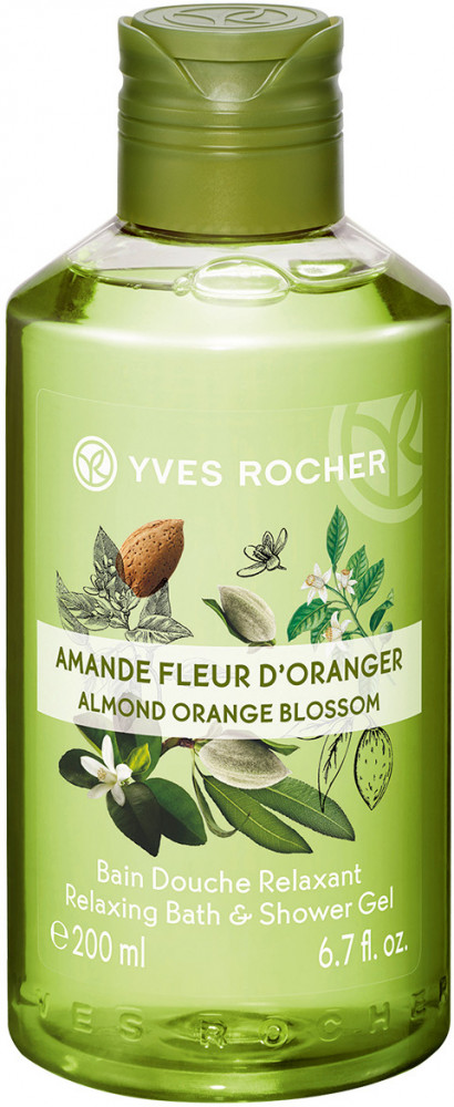 Гель для душа и ванны с ароматом миндаля и флердоранжа «Amande fleur d’oranger and Almond orange blossom» | Yves Rocher