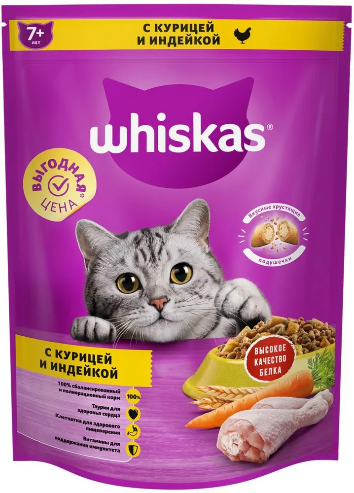 Корм для кошек «Курица и индейка» | Whiskas