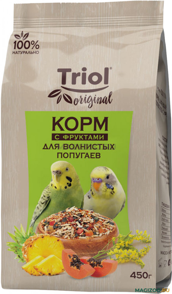Корм для волнистых попугаев с фруктами | Original | Triol