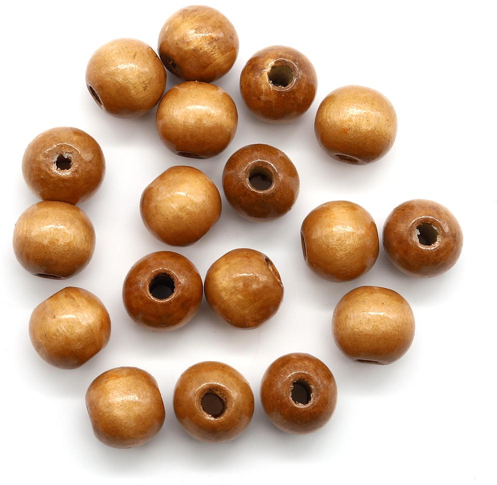 Бусины деревянные, цвет коричневый | Astra&Craft