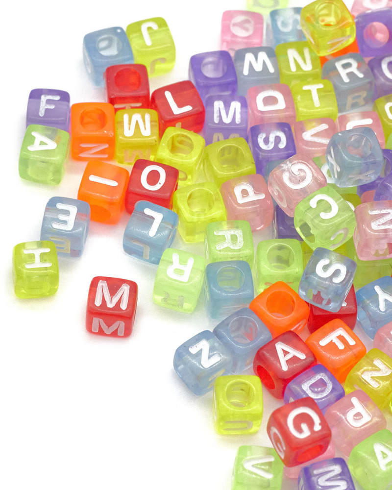Набор бусин с английскими буквами | Astra&Craft