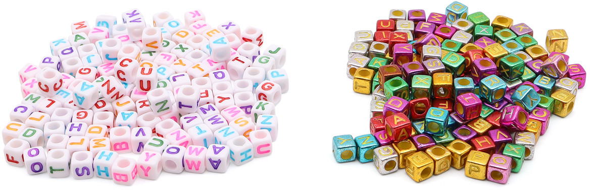 Набор бусин с английскими буквами | Astra&Craft