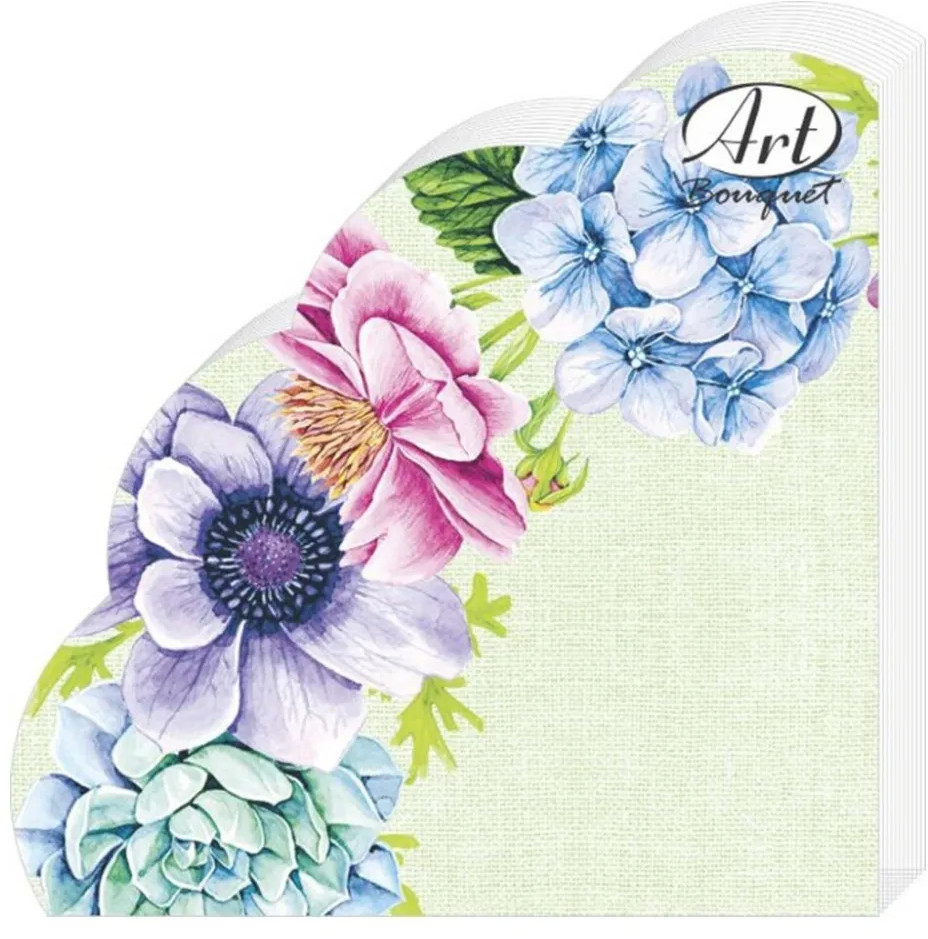 Салфетки бумажные «Цветочный натюрморт» | Art Bouquet
