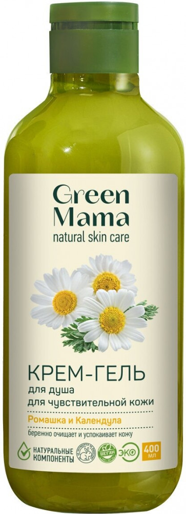 Крем-гель для душа «Ромашка и календула» | Green Mama