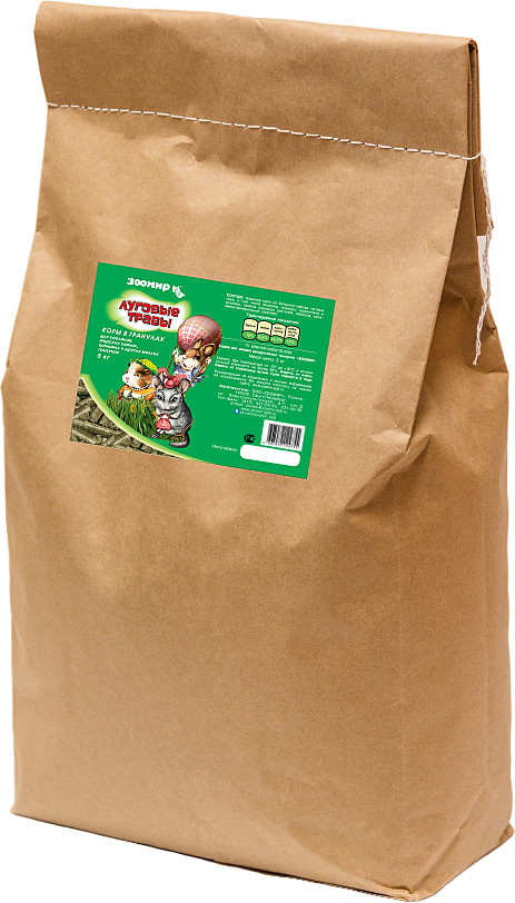 Корм для грызунов и кроликов «Луговые травы» | Зоомир