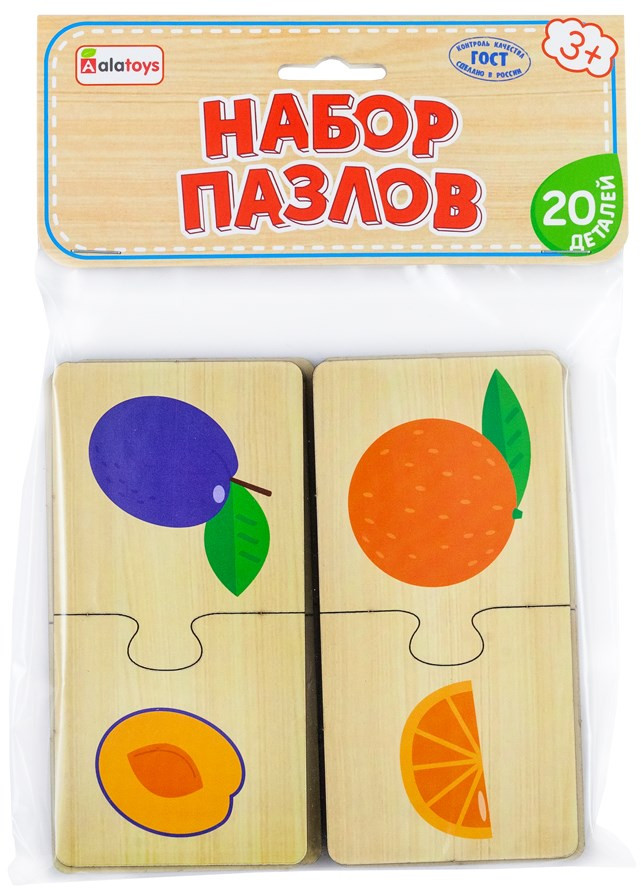 Набор пазлов для малышей «Фрукты» | Alatoys