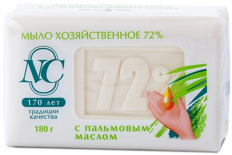 Мыло хозяйственное с пальмовым маслом | Невская Косметика