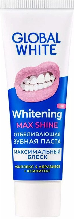 Зубная паста отбеливающая «Максимальный блеск» | Global White