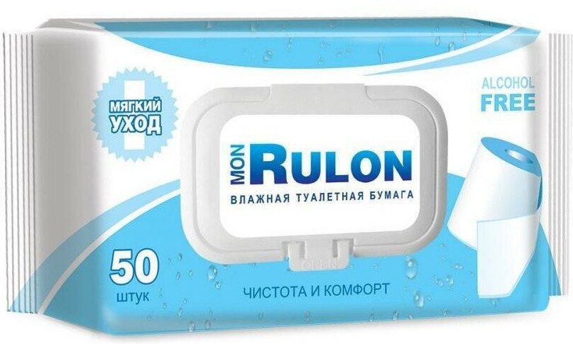 Бумага туалетная влажная | Mon Rulon | Авангард