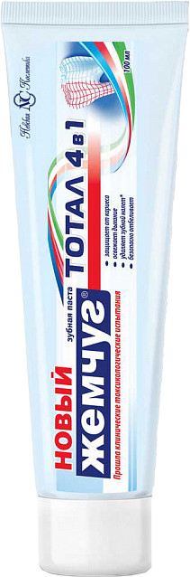 Зубная паста «Тотал 4 в 1» | Новый Жемчуг