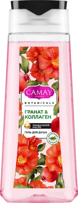 Гель для душа с миндальным маслом «Гранат & коллаген» | Botanicals | Camay