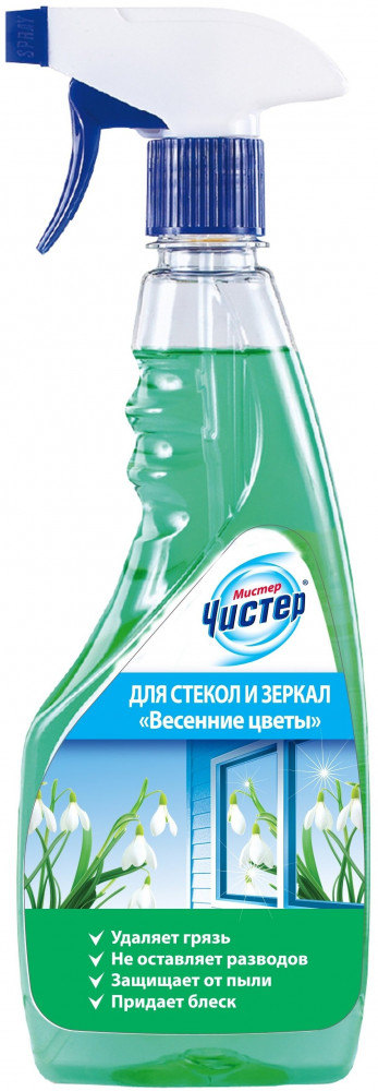 Средство для мытья стёкол и зеркал «Весенние цветы» | Мистер Чистер