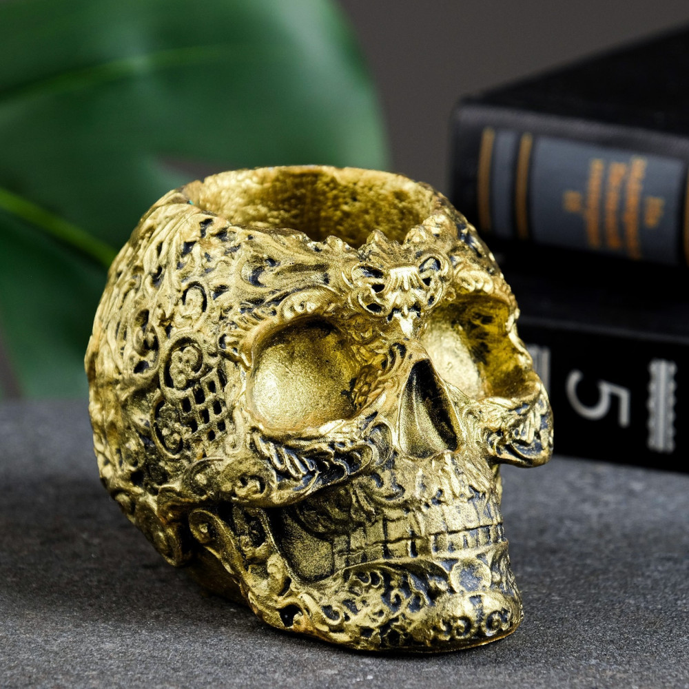 Кашпо-органайзер «Череп цветочный» | Хорошие сувениры