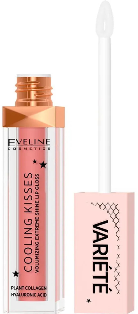 Блеск-плампер для губ охлаждающий «Cooling Kisses», тон 03 Star Glow | Variete | Eveline Cosmetics